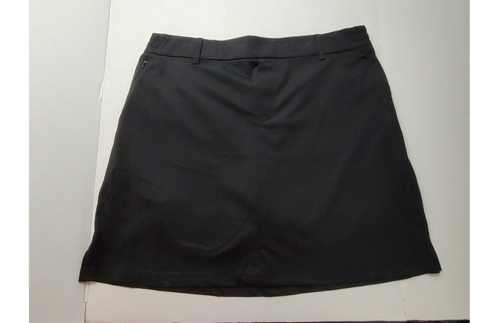 Lands' End Black Athleisure Partial Elastic Waist Knit Skort Women Plus 1x